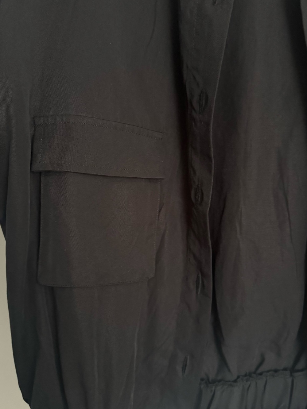 Black Button-Front Jacket - Extra Large - Picture 6 of 10